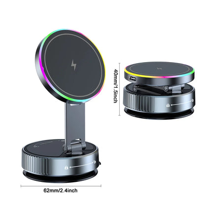 2026 NEW CAR Phone Magnetic Stand Multi-Functional Vacuum Adsorption Stretching And Folding 360° Rotate Navigation Stand