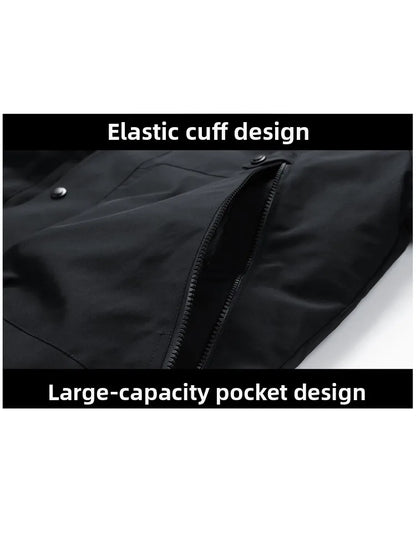 Paul 2026 Men's Thickened down Cotton Jacket Hooded Warm Workwear Ultra-Thick Outerwear Fashionable Urban Style Polyester Fiber