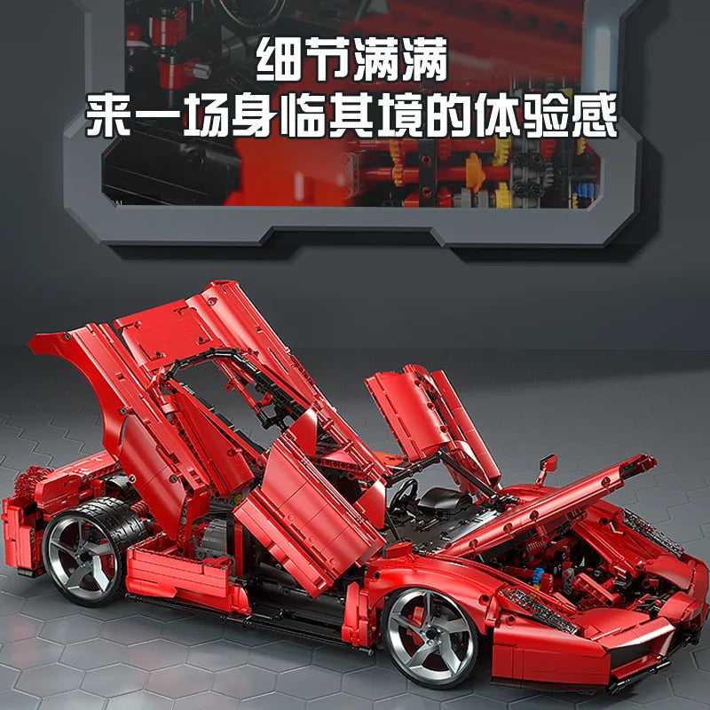 Super Sports Car Constructor Sets Toys Technical APP Remote Control Moter Power Ferr ENZO 10523 Building Blocks Bricks Kids Gift