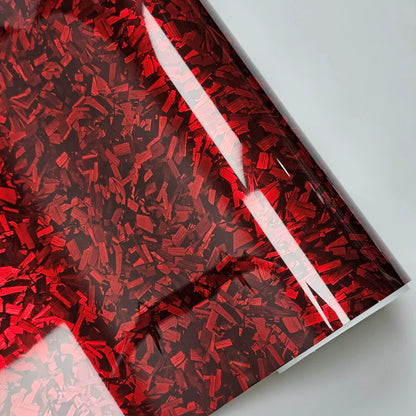 High gloss black gold silver red forged carbon fiber car color change film motorcycle car sticker bonded vinyl