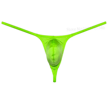 3pcs Men's Thongs Underwear Silky Smooth Bikini Briefs Men G-string Contour Pouch Tangas Mini Underpants Quick-dry Breathable