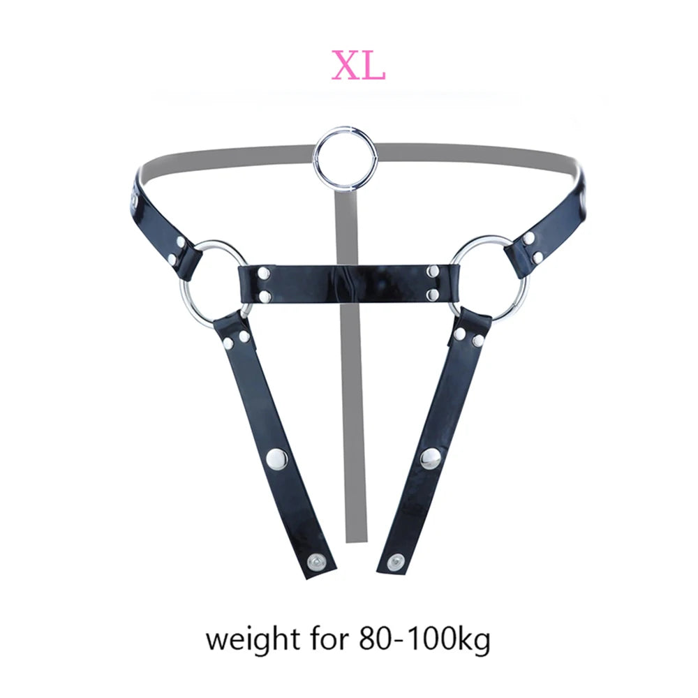 FRKO PU Leather Chastity Belt For Metal Penis Lock Cage Auxiliary Harness Belt Underwear Chastity Accessories BDSM Men Sex Toys