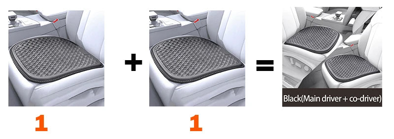 Car Gel Seat Cushion Silicone Mat Cool Gel Cooling Pad Universal Four Season Breathable Ventilate Vehicle Protector Mat Pad