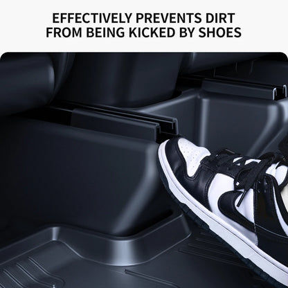 YZ For Tesla Model Y Juniper 2021-2025 TPE PP Under Seat Corner Guard Seat Slide Rails Protector Cover Anti-Kick Decor Flocking