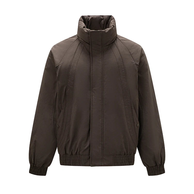 Semir Down Jacket Men Bomber Jacket Three-Resistant 2025 Winter New Warm Stand Collar Top Loose Raglan Sleeve Men's Clothing