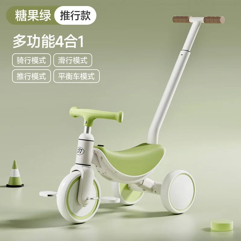 3-in-1 Multifunctional Kids Tricycle Toddler Pedal Balance Bike Infant Baby Gliding Sliding Bike Outdoor Riding Toy for Children