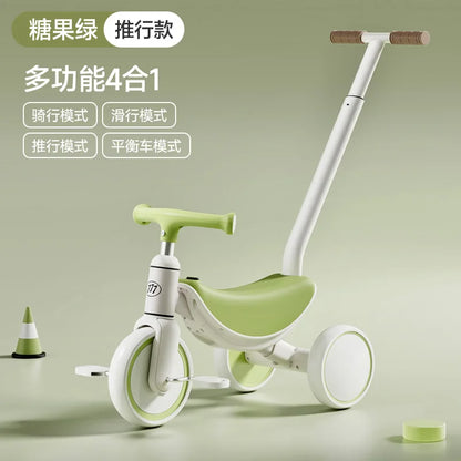 3-in-1 Multifunctional Kids Tricycle Toddler Pedal Balance Bike Infant Baby Gliding Sliding Bike Outdoor Riding Toy for Children