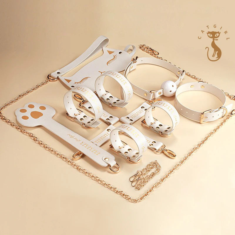 Couple bondage set, sexy PU leather handcuffs, bondage whip, love toy BDSM bondage set, adult toy, suitable for female, couple