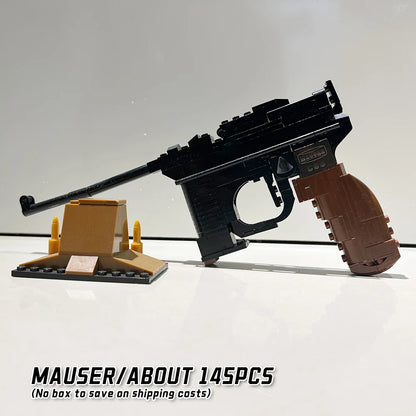 DIY Assembled Handgun Building Blocks, Simulation Gun Educational Toy, Nice Birthday Holiday Gift For Kids Boys Home Decoration