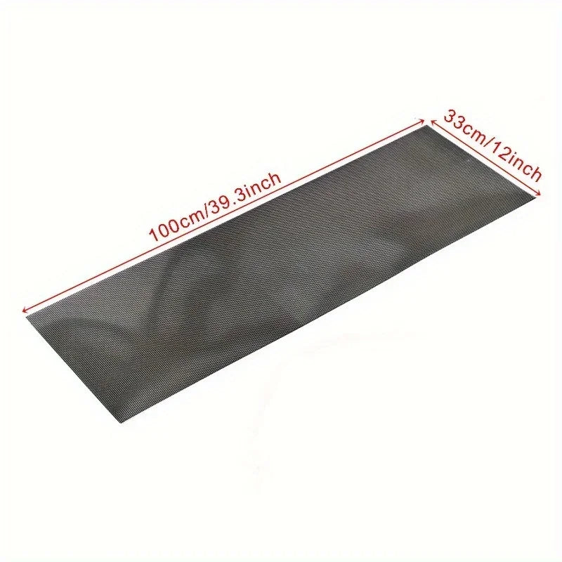 Diamond Pattern Red Blue Universal Car Grille 33x100cm Aluminum Mesh for DIY Cutting and Vehicle Modification