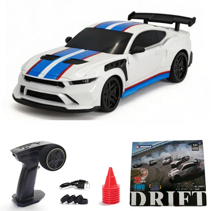 JBL 1/36 RC Drift Car 2.4G High Speed Remote Control Vehicle with Gyroscope 4WD Mini Electric Racing Car Desktop Toys