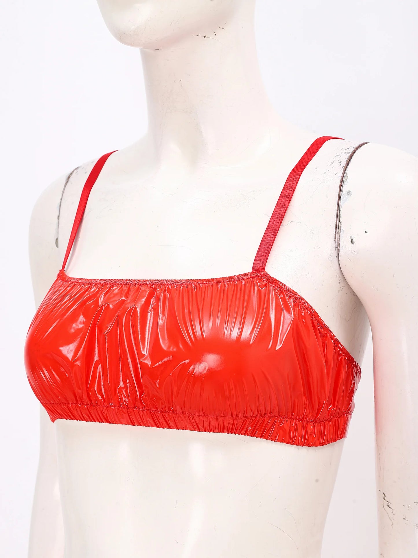 Women Waterproof Swimsuit Bikini Lingerie Set Swimwear Nightwear Clubwear Bra Top with Shorts for Beach Pool Party Sunbathing