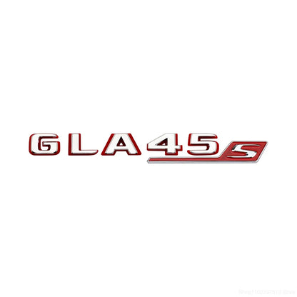 2024 New style Two tone Letters Numbers GLA35 GLA45 GLA45S Turbo 4matic+ for Car Fender Trunk Rear X156 Sticke