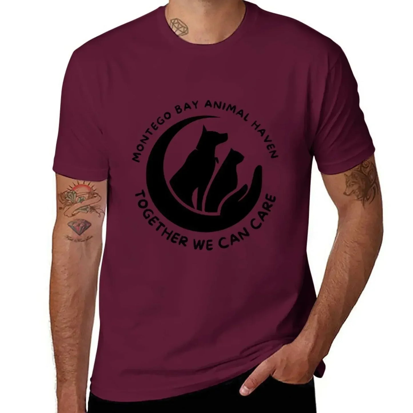 Together we can care T-Shirt oversizeds Short sleeve tee Men's t-shirt