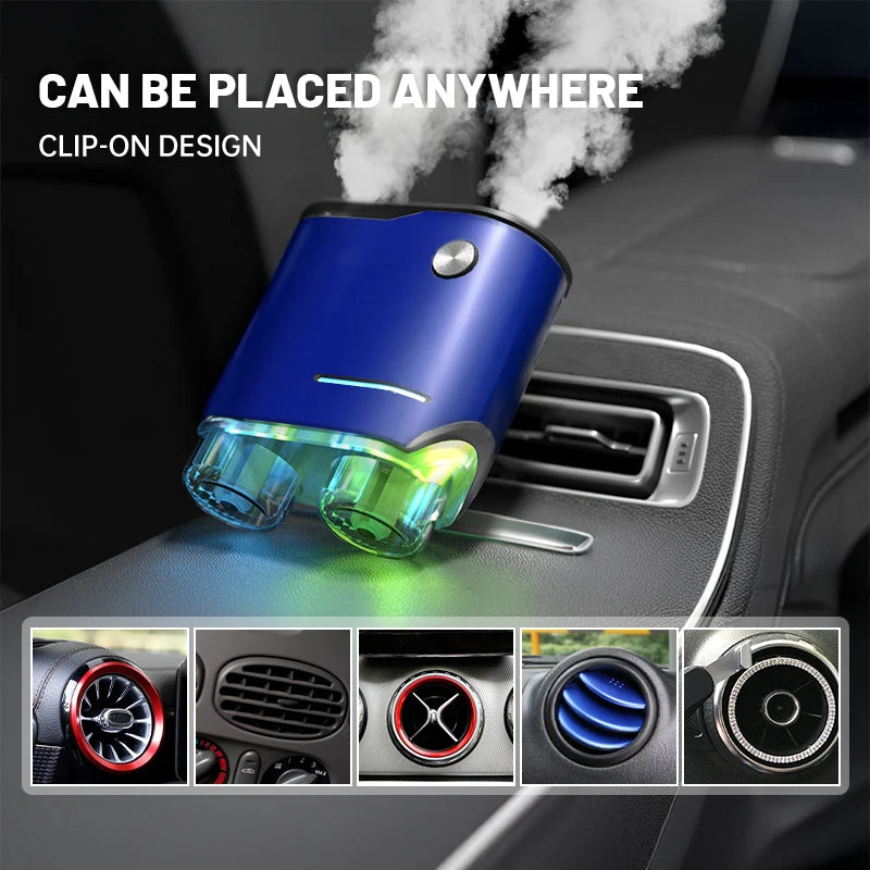 Car air freshener, three strengths adjustable, car aromatherapy machine, portable freshener perfume fragrance