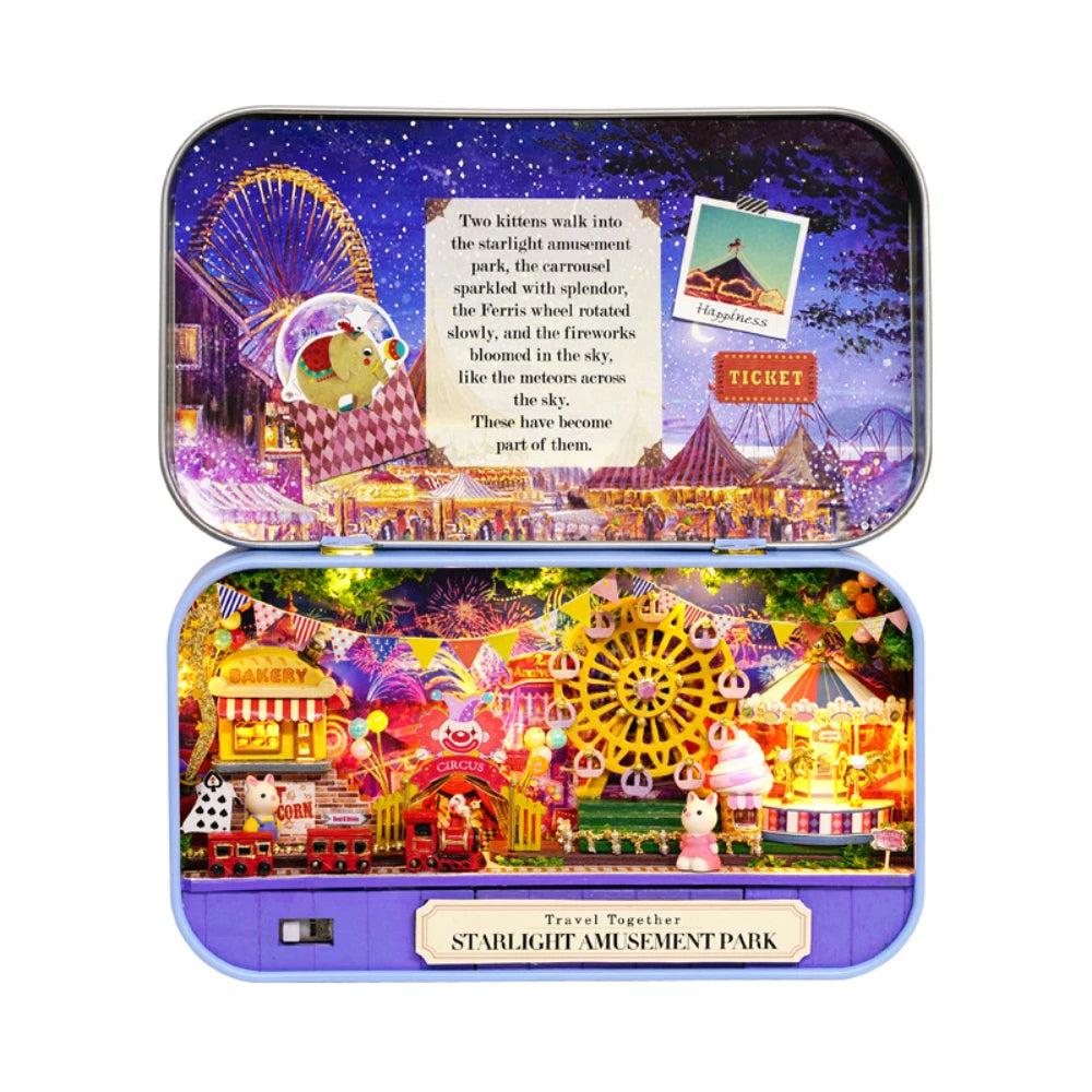 DIY 3D Doll House Handmade Funny Box Theatre Miniature Box Cute Dollhouses Assemble Kids Gift Toys