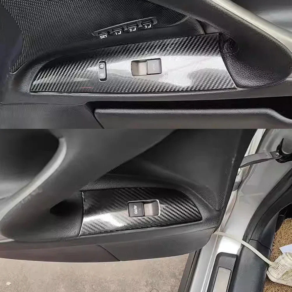 For Lexus IS250 IS300 2006-2012 Interior Central Control Panel Door Handle Carbon Fiber Stickers Decals Car styling Accessorie