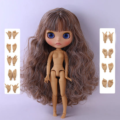ICY DBS Blyth Doll 1/6 Joint 30cm tan Skin Matte Face Girl Set Doll BJD Toy Gift