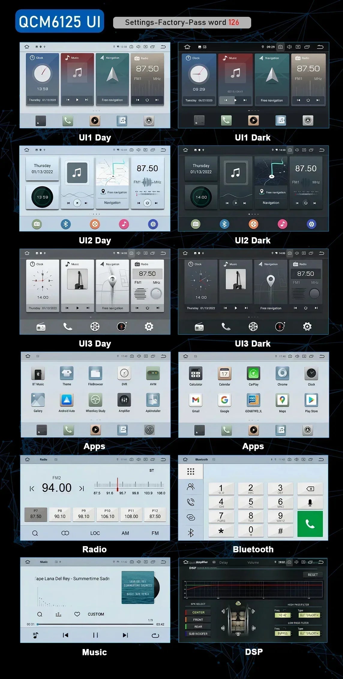 CHSTEK Android 13 Car Radio For Hyundai Santa Fe 2007 2008-2012 Head Unit Carplay Bluetooth WIFI 4G GPS Multimedia Vedio Player