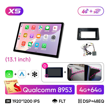 Ainavi 13.1 Inch For Toyota Corolla E210 2019 2020 2022 2023 2025 Car Radio Wireless Carplay Android Auto Car Multimedia Player