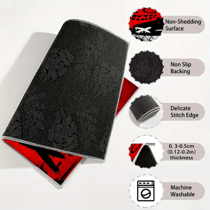 1pc Non-Slip Car Trunk Mat - Heavy-Duty Anti-Slip Rubber Cargo Liner with Smiling Face Design, Fit for SUVs, Sedans, Trucks