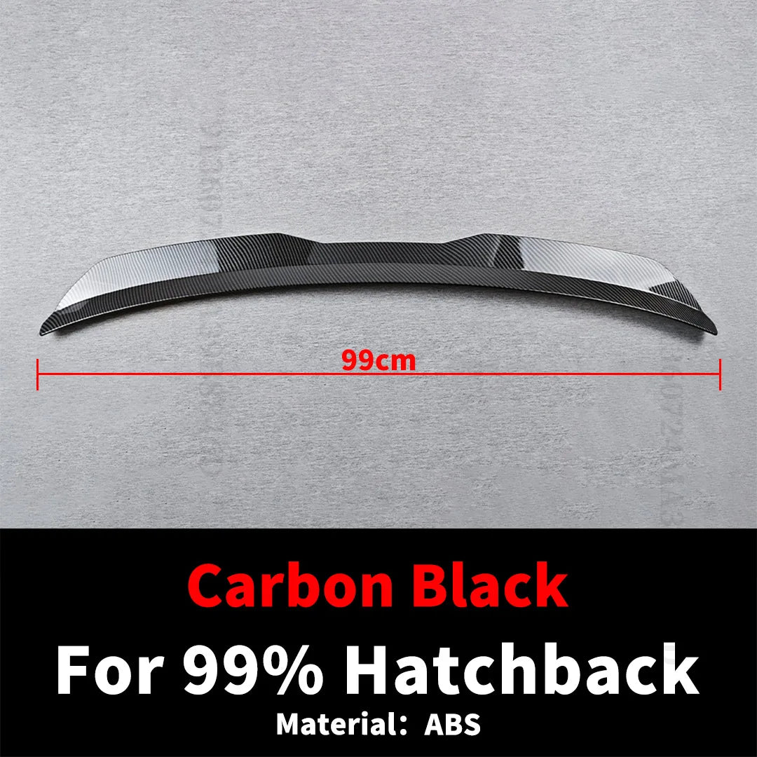 99cm Sport Universal Rear Trunk Spoiler Roof Wing Tail Trim Facelift Splitter Air Deflector Dam For 99% Hatchback Cars Tuning