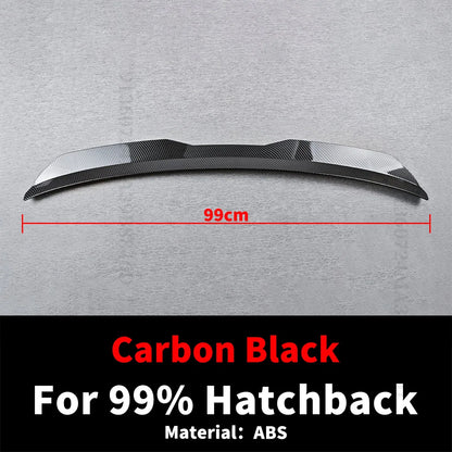 99cm Sport Universal Rear Trunk Spoiler Roof Wing Tail Trim Facelift Splitter Air Deflector Dam For 99% Hatchback Cars Tuning