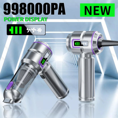 NEW Car Vacuum Cleaner 998000PA Mini Cordless Powerful Portable Car Vacuum Cleaner for Home Handheld Blower Car Cleaner