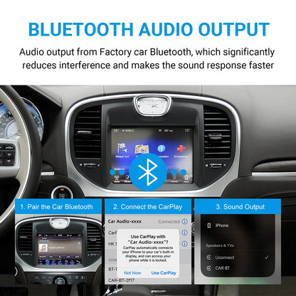Wireless CarPlay Android Auto Retrofit Kit Decoder Box For Chrysler 300 Series 2011 2012 2013 2014 2015 2016