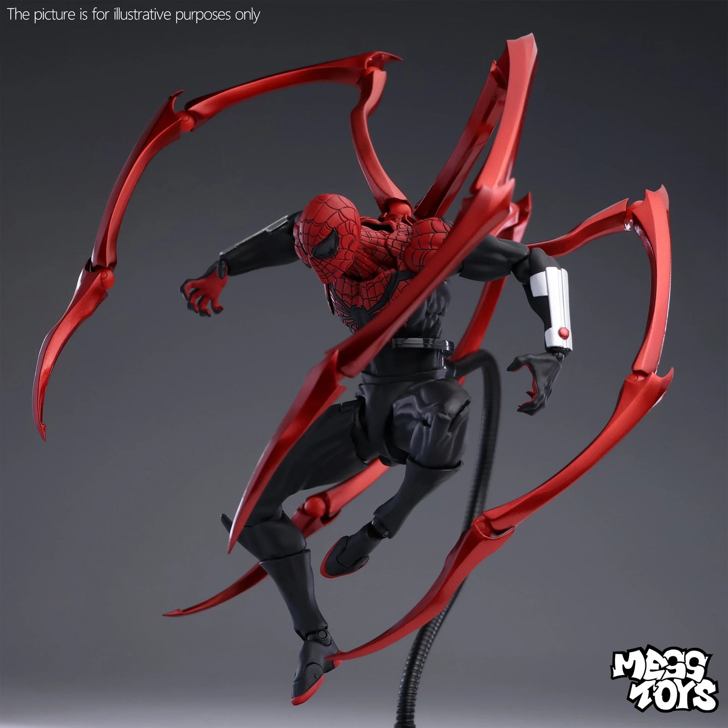 Hot Mess Toy Superior Spider-Man Doctor Octopus Action Figure - Handmade Collectible Toy For Children's And Fans By Peter Parker
