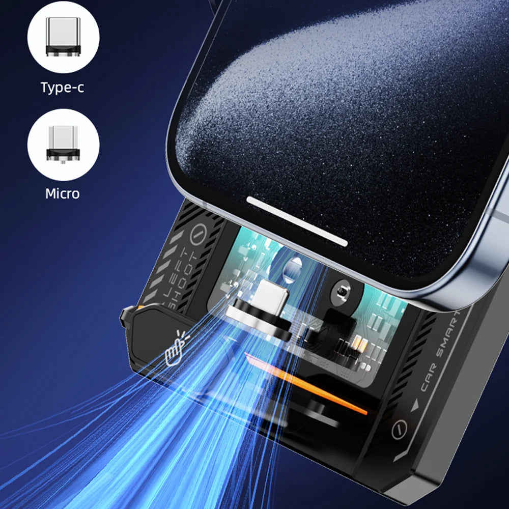 Car Smart Sensing Automatic Clamping Mounts For Samsung iPhone Xiaomi Phone Holder Wireless Charger Mounts 15W/66W Fast Charging