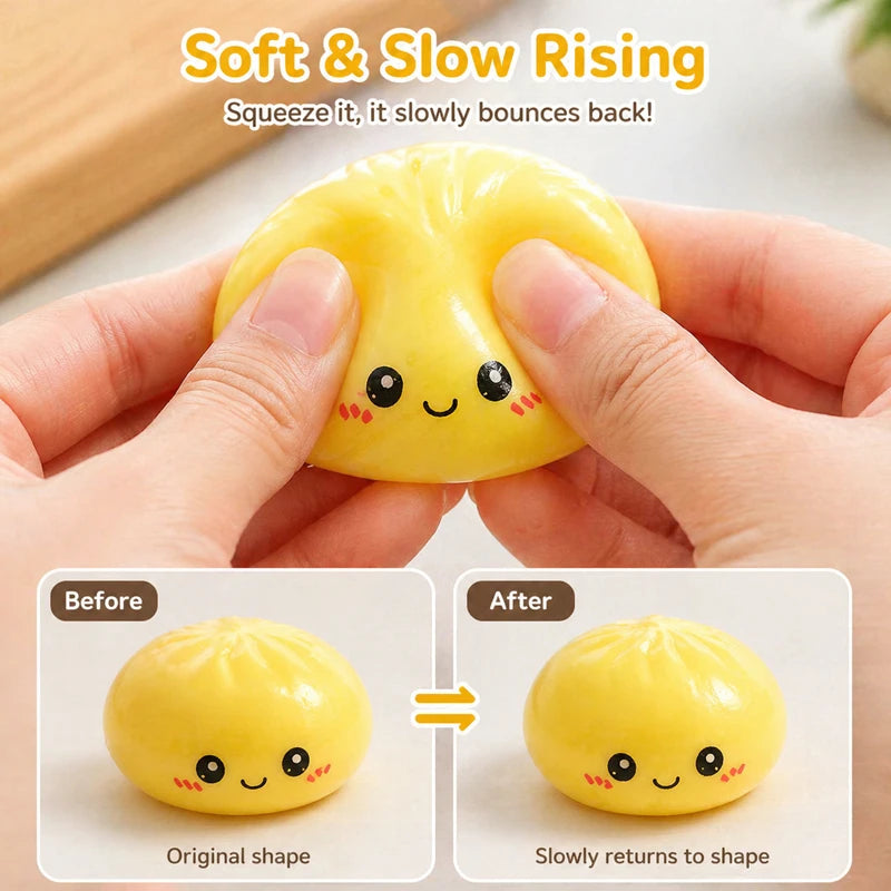 Soft Squishy Mystery Cute Simulation Dumpling Blind Box Slow Rebound Stress Relief Pinch Toy Blind Box 24-Day Countdown Calendar