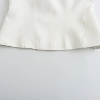 BSAY Women Fashion Summer White Halter Backless O-neck Comfortable Sling Crop Top Chic Female Sexy Streetwear Vest Mujer