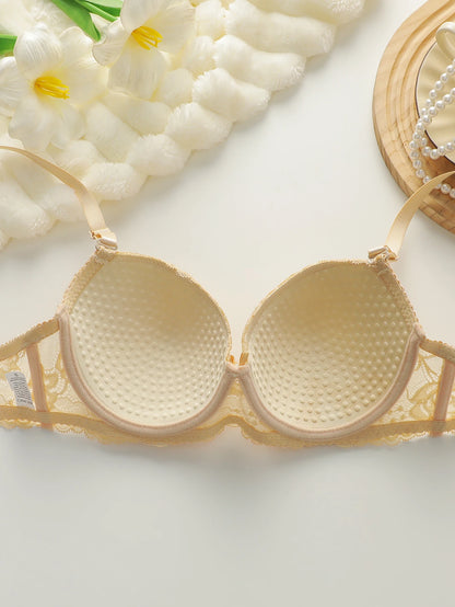 2-piece set of colorful lace combination for gathering and lifting daily bras lingerie set for women sexy  Lingerie 2 sets A2155