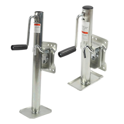 1200lbs Adjustable Trailer Jack with Wheel Side Rotation Handle Swivel Trailer Tongue Jack for ATV UTV Yacht Trailers RVs