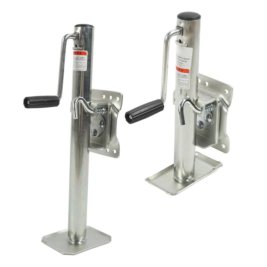 1200lbs Adjustable Trailer Jack with Wheel Side Rotation Handle Swivel Trailer Tongue Jack for ATV UTV Yacht Trailers RVs