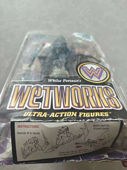 1996 Wetworks Assassin Vintage Image Comics Action Figure, Rare Collectible Toy, Box Slightly Crushed All Accessories Complete