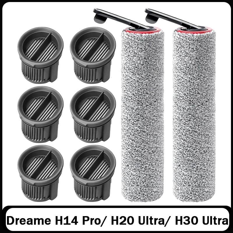 Compatible con Dreame H14 Pro / H14 Dual / H14 / H20 Pro Plus / H20 Ultra / H30 Ultra Piezas de Repuesto para Aspiradora Cepillo