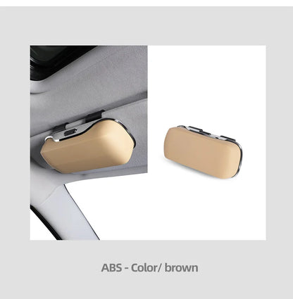 Car Emblem Sun Visor Glasses Case Sunglasses Storage Gift Box For Mercedes Benz AMG GLC W203 W206 W220 W205 W211 W212 W201 W210
