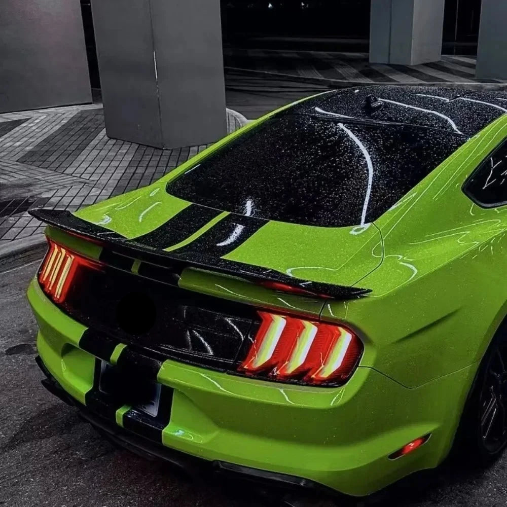GT Style for Ford Mustang 2015 2016 2017 2018 2019 2020 2021 GT500 Refit Rear Roof Spoiler Wing Lip Posterior Tail Fin Body Kit
