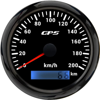 ELING Car Motorcycle Trucks Boats 85mm GPS Speedometer 30K 0-120KM/H 0-80M 200M Speed Gauge with 7 Colors Backlight 12V 24V