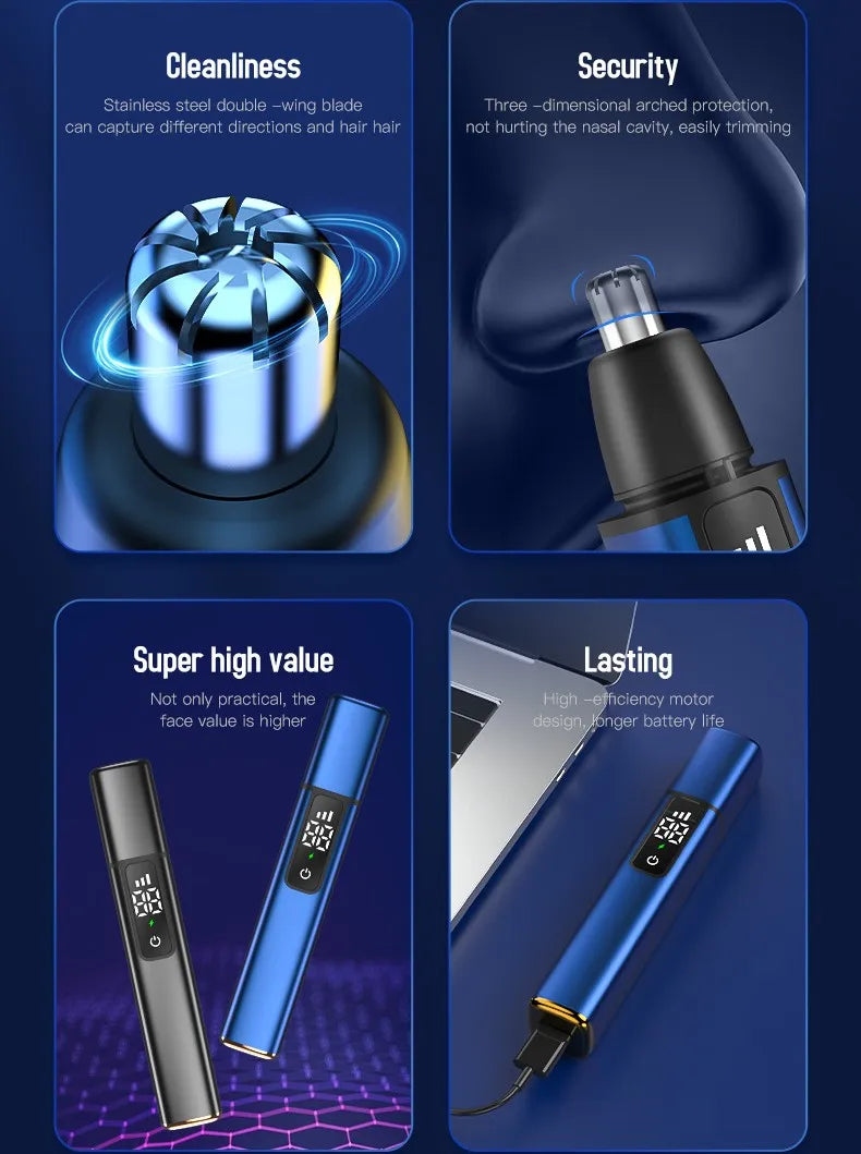 NEW 2026 MIJIA Electric Ear Nose Hair Trimmer Rechargeable Type-C Fast Charging Portable shaver Hair Clipper Trimmer For Nose