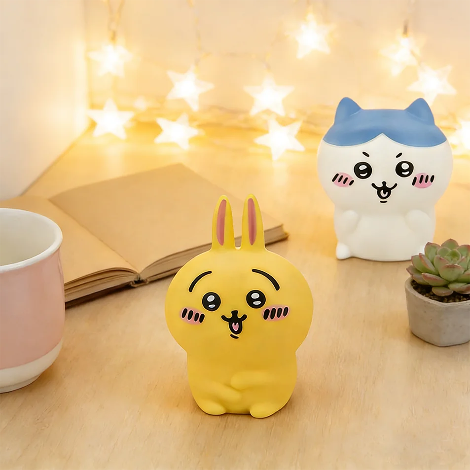 2026 Chiikawa Anime LED Night Light Hachiware Usagi Rabbit Lamp Bedroom Desktop Decor Birthday Gift for anyone Best Gift Toy