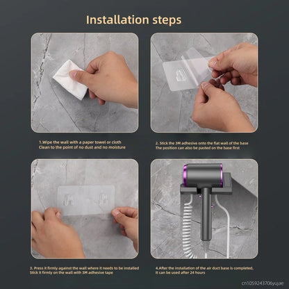 2026 High-Speed Hair Dryer 1600W, Hotel, Non Perforated Wall Mounted High-Power Non Perforated Bathroom, Bathroom, 220v