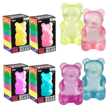 Schylling Needoh Bear Squishy Fidget Toy Stress & Anxiety Relief Helps Improve Focus Perfect For Birthday Gifts & Desk Decor
