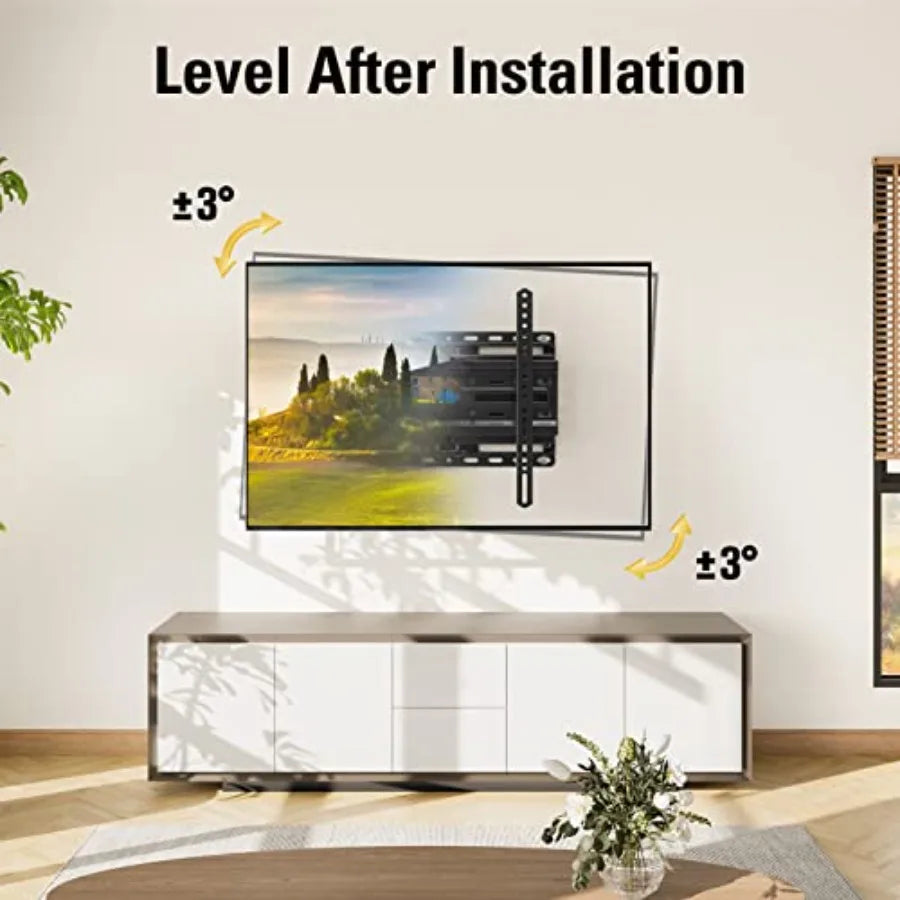 TV Wall Mount for 32-65 Inch Television, Mount with Swivel and Tilt, Full Motion Bracket with Articulating Dual Arms, Fits 16in