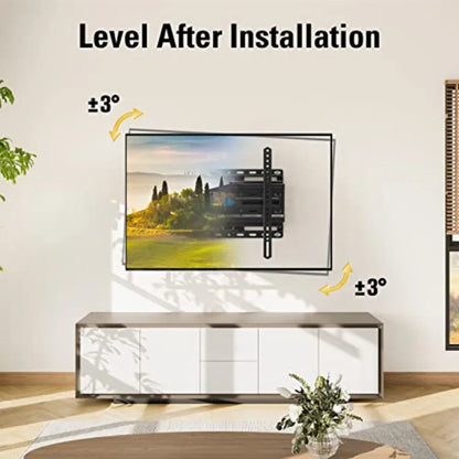TV Wall Mount for 32-65 Inch Television, Mount with Swivel and Tilt, Full Motion Bracket with Articulating Dual Arms, Fits 16in