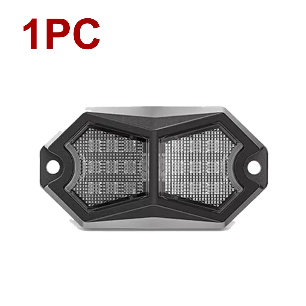 Exterior Atmosphere Light Auto Bottom Light Lamp Underbody Led Neon Lights 18 LED Car Truck LED Rock Light 12V 24V Van Lorry
