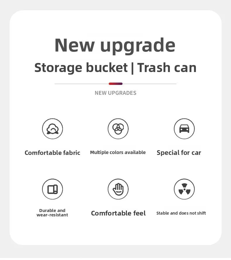 Suitable for ZEEKR 007gt 7X zeekr 001 009 Zeekr 9x mix car trash can and folding storage box for car interior