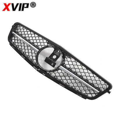 XVIP AMG Style Front Bumper Grille For Mercedes Benz C-Class W204 2008-2014 C180 C200 C350 S204 Glossy Black GTR Style Grille
